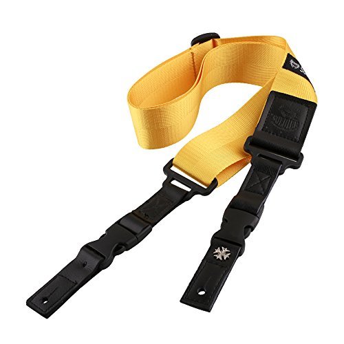 Mugig Guitar Strap Adjustable Smoothy with Leather Ends for Bass & Electric Guitar- 2\