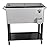 UPHA 80 Quart Rolling Ice Chest Portable Patio Party Bar Drink Entertaining Outdoor Cooler Cart on Wheels