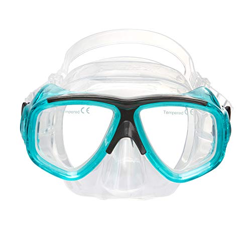 IST RX Prescription Scuba Diving Mask (Teal, Nearsight -5.0) - Thumbnail 2