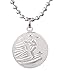 Get Back St. Christopher Surf Necklace | Medium - Silver/Teal