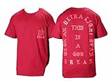 The Life of Pablo I Feel Like Pablo Red Short Sleeve T Shirt (2X-Large)