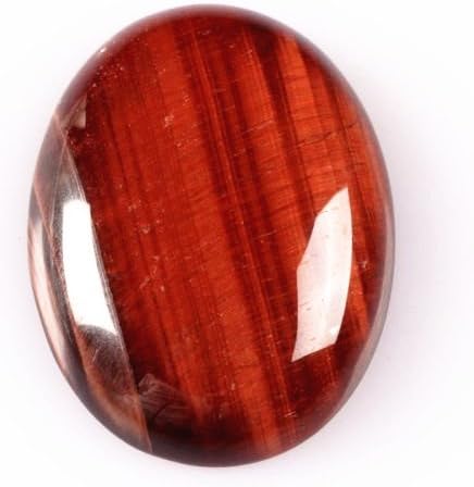 40x30mm Oval Cabochon CAB Flatback Semi-Precious Gemstone Ring Face (Red Tiger's Eye)