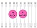 [10pack] lphone Charger Cables - Short (8-inches) - Compatible with lphone X / 8 Plus / 8/7 Plus / 7 / 6s Plus / 6s / 6 Plus / 6 / 5s / 5c / 5 / lpad air/air 2 / lpad Mini/Mini 2 / Mini 4