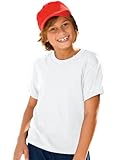 5.2 oz Youth ComfortSoft Heavyweight 50/50 T-Shirt, White, L