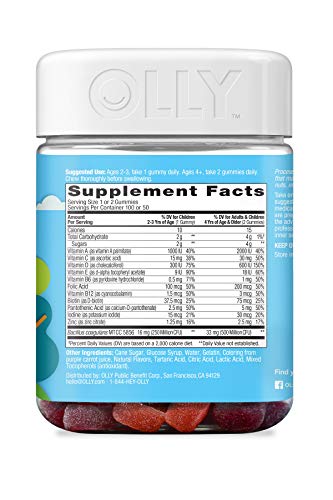 OLLY Kids Multi + Probiotic Gummies, 50-Day Supply, Yum Berry Punch - Image 4