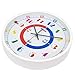 45MinST Teaching Clock, Silent Movement, Educational Clock, Makes Boy/Girl Learning Time Faster and Fun. Boy/Girl Clock Perfect for Parents and Teachers, Decorate Boy/Girl Bedroom or Classroom(White)