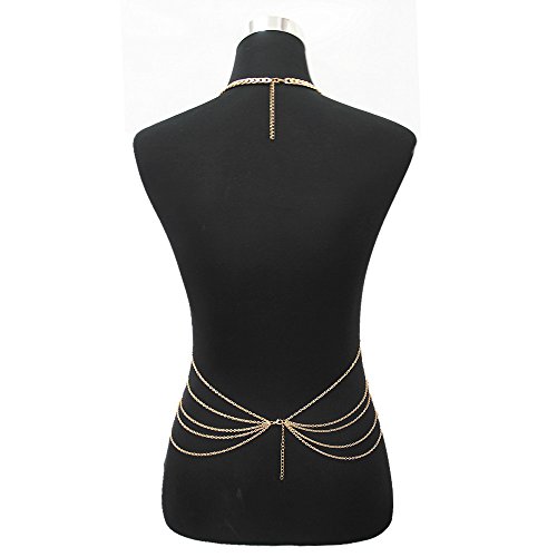 Tgirls Fashion Bikini Belly Chain Sexy Gold Body Jewelry for Women and Girls - Thumbnail 4