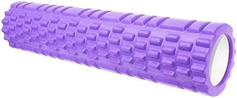 VEAIDE 24Inch High-density Round Foam Roller for Back Pain Physical Therapy &amp; Exercise, Muscle Massage, Extra Firm and Durable, Ideal for Balance, Stretching, Flexibility and Rehab Exercises