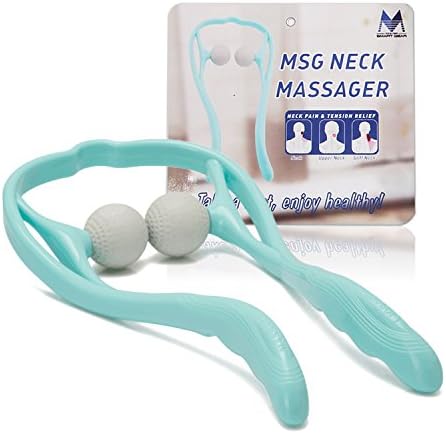 MSG Shiatsu Neck Massager for Neck and Shoulder with 2 Massage Balls Self Massage Tool with Instruction