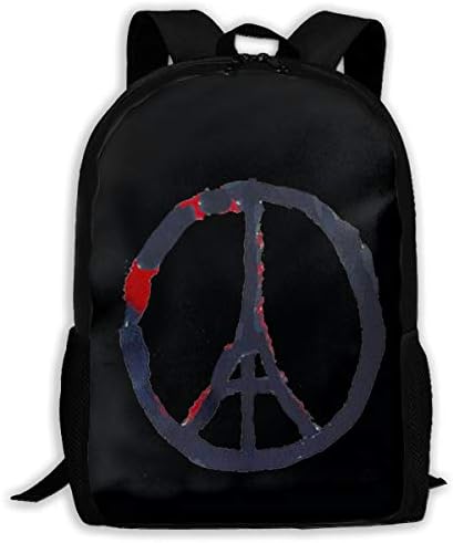 Peace for Paris France Eiffel Tower Classic Ultralight Superbreak Backpack - Big Student Backpack