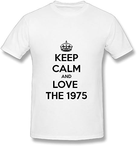 Best White T Shirt For Men Keep Calm And Love The 1975