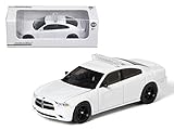 Greenlight Dodge Charger Police Car 2012 1:64 scale diecast model White 50752C