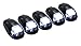 KMS 5 Pcs Smoke Cab Marker Roof Running Lights Top Clearance White 9 LED Assembly for 2003-2018 Dodge Ram 1500 2500 3500 4500 5500 Pickup Trucks RVsthumb 1