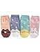 OSABASA Women Sweet Animal Socks Set with Thick Eared Cuffs One Size Fits All