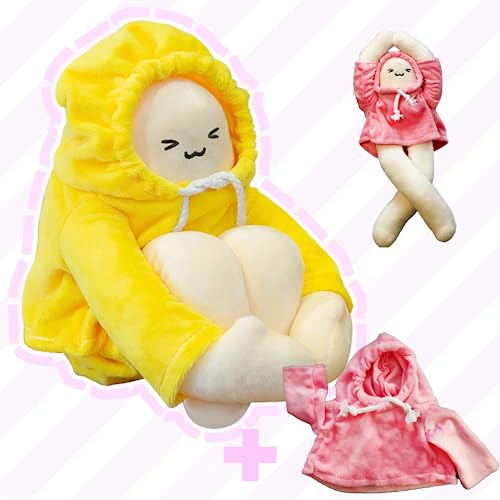 Krytons Cute Plush Banana Man, 16-inch Funny Stuffed Animal with