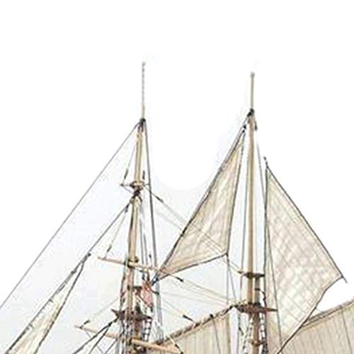 Huachaoxiang Segelboot Modell, Holzschiff Modelle DIY Schiffsmodell Kit Schiffbausatz Segelschiff Modellbausatz Holz… – Bild 6