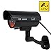 Dummy Camera, Fake Simulated Security Cameras Built in Light LEDs Flashing for Outdoor or Indoor Home and Business Surveillance Bonus CCTV Warning Sticker Decals