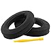 Geekria Comfort Laminated Fabric Replacement Ear Pads for Sennheiser HD 598/ 598SE/ 598CS/ 598SR/ 595/599/ 599SE Headphones, Repair Parts (Black)