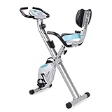 Akonza Fitness Foldable Magnetic Upright Exercise Bike w/Pulse Rate Monitoring