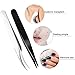 Bememo 6 Pieces Tweezers Kit for Eyelashes Extension Set, Eyelash Lash Tweezers and Eyebrow Scissors, Fake Extensions Tweezer Set Applicator