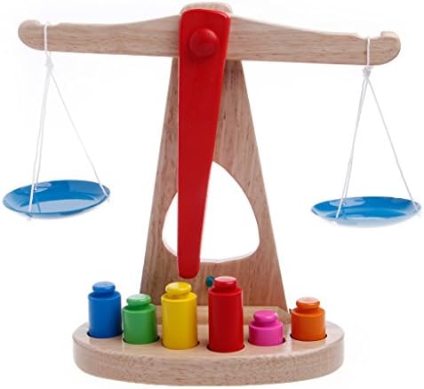 FXCO Montessori Educational Baby Early Evelopment Scale Funny Balance Game Wooden Toy for Baby Boys Girls Baby Toys 3 Years Old, 4 Years Old and 5 Years Old | Best Gift for Children 3 to 6 Years Old