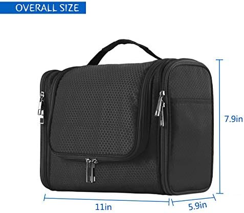 Extra Large Capacity Hanging Toiletry Bag for Men & Women, Portable Waterproof Bathroom Shower Bag, Lightweight Dopp kit Shaving Bag, Sturdy Metal Hook Organizer Makeup Bag 7 Extra Large Capacity Hanging Toiletry Bag for Men & Women, Portable Waterproof Bathroom Shower Bag, Lightweight Dopp kit Shaving Bag, Sturdy Metal Hook Organizer Makeup Bag