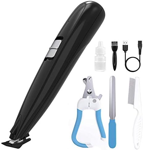MaikcQ Dog Clippers Grooming Kit,Upgraded LED Lighting 2-Speed Professional Electric Pet Clipper,Quiet Cordless Rechargeable Pet Trimmer for Hair Around Paws, Eyes, Ears, Rump