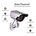 Relee Bullet Dummy Fake Surveillance Camera Security CCTV Dome Camera Outdoor with Solar Panel and Battery