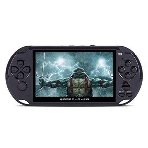 callm Handheld Game Console,5.0in LCD Color Screen Big Screen Handheld Video Console Street Fighers Final Fight Game Player - Build in 1300 Games (Black)