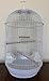 ROUND BIRD CAGE Cockatiel Lovebird Finch Canary 13″D X 24″H *White*thumb 1