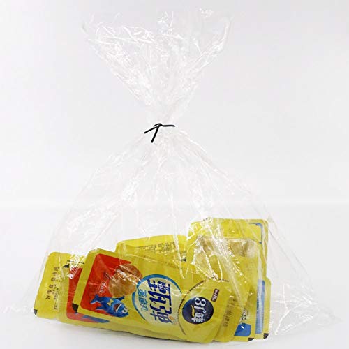 SumDirect 1000Pcs 8inches Plastic Twist Bag Gift Bag CableTies for Party Cello Candy Bags Cake Pops (8inches)