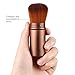 ACEVIVI Retractable Makeup Brush Dense Bristles Makeup Brush Concealer Foundation Blush Face Powder Bronzer Handle Brush, Coffee