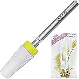 Pana Professional USA Ceramic White TAPERED Barrel Bit Nail Drill (Grit: EXTRA FINE - XF) 3/32