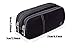 Big Black Pencil Case Pouch Bag with Two Compartments for Adults Teen Girls Boys Kids Women Men