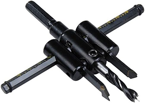 Adjustable Circle Cutter Drill Bits Set Hole Saw Drill Bit for Wood Plaster Board Plastic Spot (120 MM)