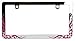 Custom Accessories 92833 Chrome Butterfly Tattoo License Plate Frame, Pink