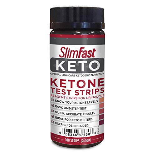 SlimFast Keto Ketone Test Strips, Reagent Strips for Urinalysis and