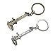 Lheng 40mm Fashion Mini Vernier Caliper Keychain Keyring Alloy, 3D Movable Precision Miniature Pocket Vernier Caliper 2Pcs