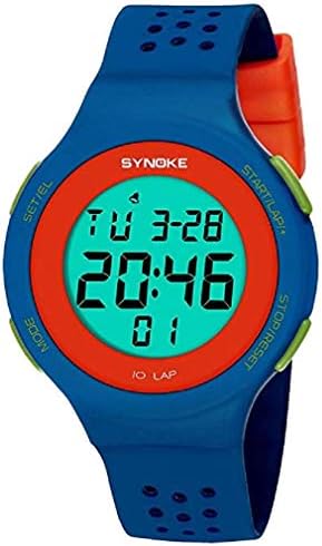 Fashion Clearance Watch! Noopvan Women Men's Digital Sports Watch LED Screen Large Face Military Watches and Waterproof Casual Luminous Simple Army Watch,Women Mens Watches on Sale (Blue)
