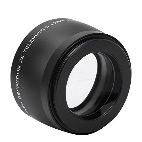 55mm 2X Telephoto Zoom Telephoto Lens Durable Aluminum Alloy + Optical Glass Teleconverter Lens Suitable for Any Lens with 55mm Diameter 18-55 Length - Thumbnail 4