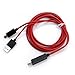 HuGle 6.5 Feet 11 Pin Micro USB to HDMI Adapter Cable 1080P HDTV for Samsung Galaxy S5, S4, S3, Note 3, Note 2, Galaxy Tab 3 8.0, Tab 3 10.1, Tab Pro, Galaxy Note 8, Note Pro 12.2 …
