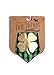 Tail Trends St. Patricks Day Dog Bandanas with Lucky Gold Clover Applique for Medium to Large Sized Dogs - 100% Cotton (L)