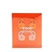 VOJO RABBIT, iPhone Sleeve 6s Apple Earpods Cover  [Orange & Clear](2 Pairs) Sweat & Water Proof Earpods Cover Earbuds Keeper, Earphones Hook Grips for iPhone Sleeve 6 6s plus 5s 5 se 5c, Cool Gadget