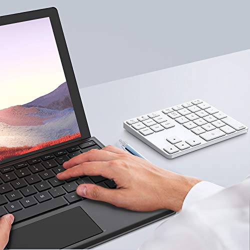Mac Os Bluetooth Numeric Keypad, 35 Keys Aluminum Wireless Numeric