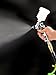 PowRyte Basic 100239 4.2 Oz Mini HVLP Gravity Feed Air Spray Gun - 0.8mm Nozzle
