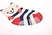SDBING Baby's Color 6 Pair Thick Warm Cotton Socks (Anti-slip 1 to 3 Years Old) Cute Cats/6 Pairs
