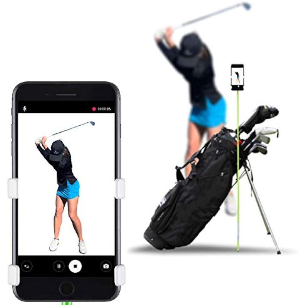 SelfieGOLF Record Golf Swing Cell Phone Holder Analyzer Accessories