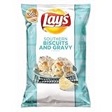 Lay's Do Us a Flavor Finalist Flavor Southern Biscuits & Gravy Potato Chips, 8 Oz (Pack of 4)