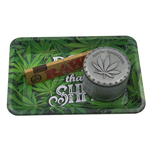 Daxin Roll That Shit Tinplate Metal Rolling Tray,HD Pattern Printed Tobacco Cigarette Holder,Smoking Accessories - Thumbnail 3