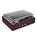 Record Player Belt-Drive 3 Speed Retro Portable Wooden Suitcase Turntable 33 1/3 45 78 RPM LP Vinyl with Stereo Speakersthumb 3